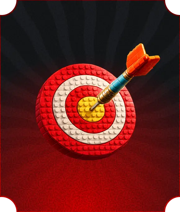 Advanced Targeting — LEGO dartboard
